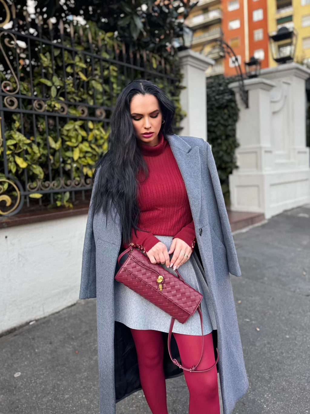 Camila | Luxe Slim Woven Clutch