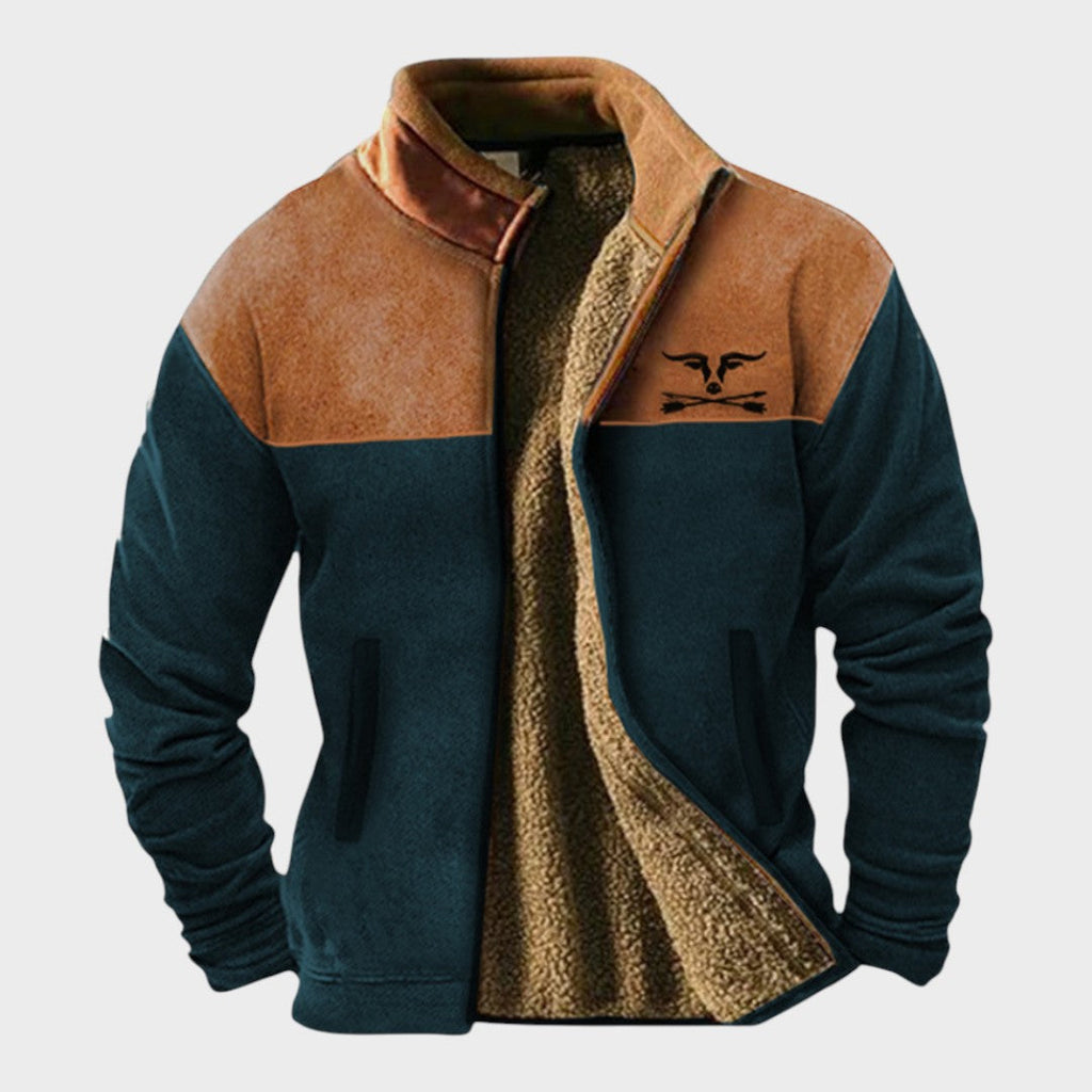 Adrien™ | Stylish fleece jacket for men with thermal lining