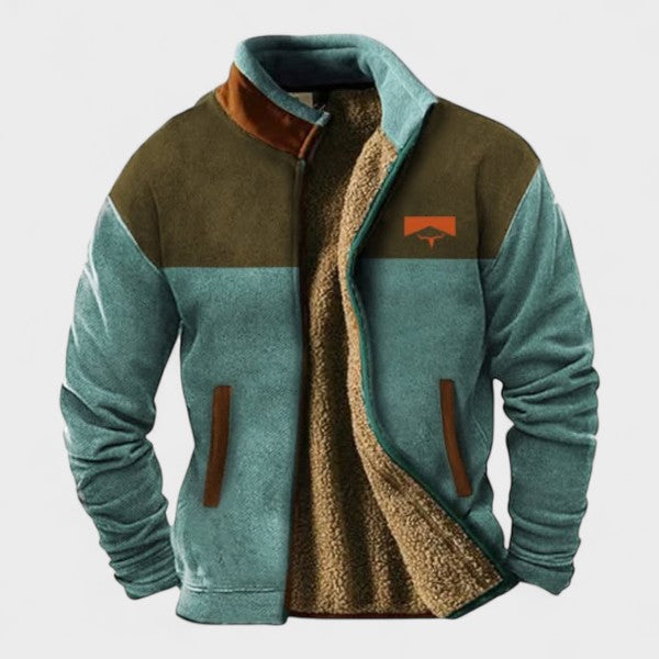 Adrien™ | Stylish fleece jacket for men with thermal lining