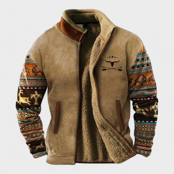 Adrien™ | Stylish fleece jacket for men with thermal lining