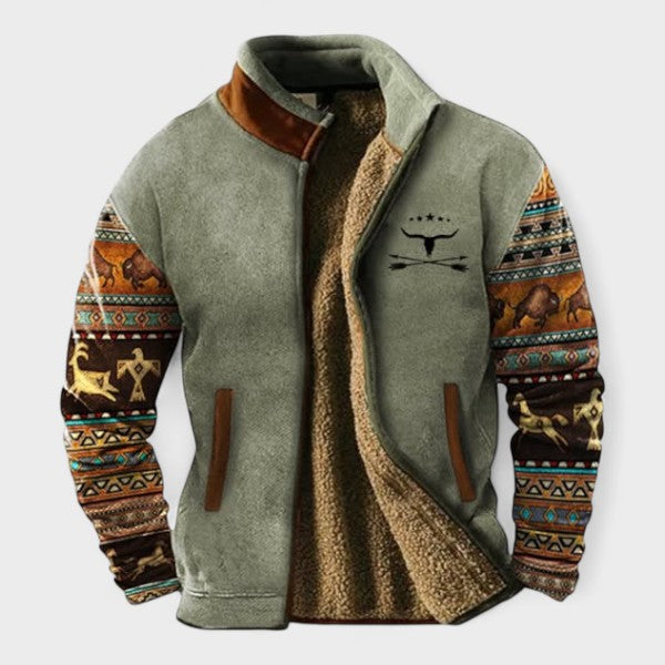 Adrien™ | Stylish fleece jacket for men with thermal lining