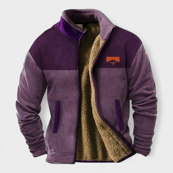 Adrien™ | Stylish fleece jacket for men with thermal lining