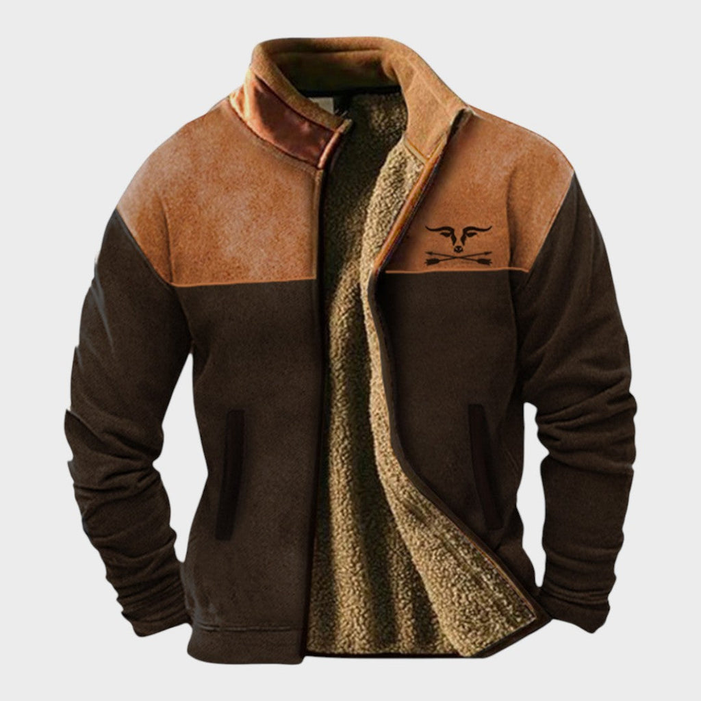 Adrien™ | Stylish fleece jacket for men with thermal lining