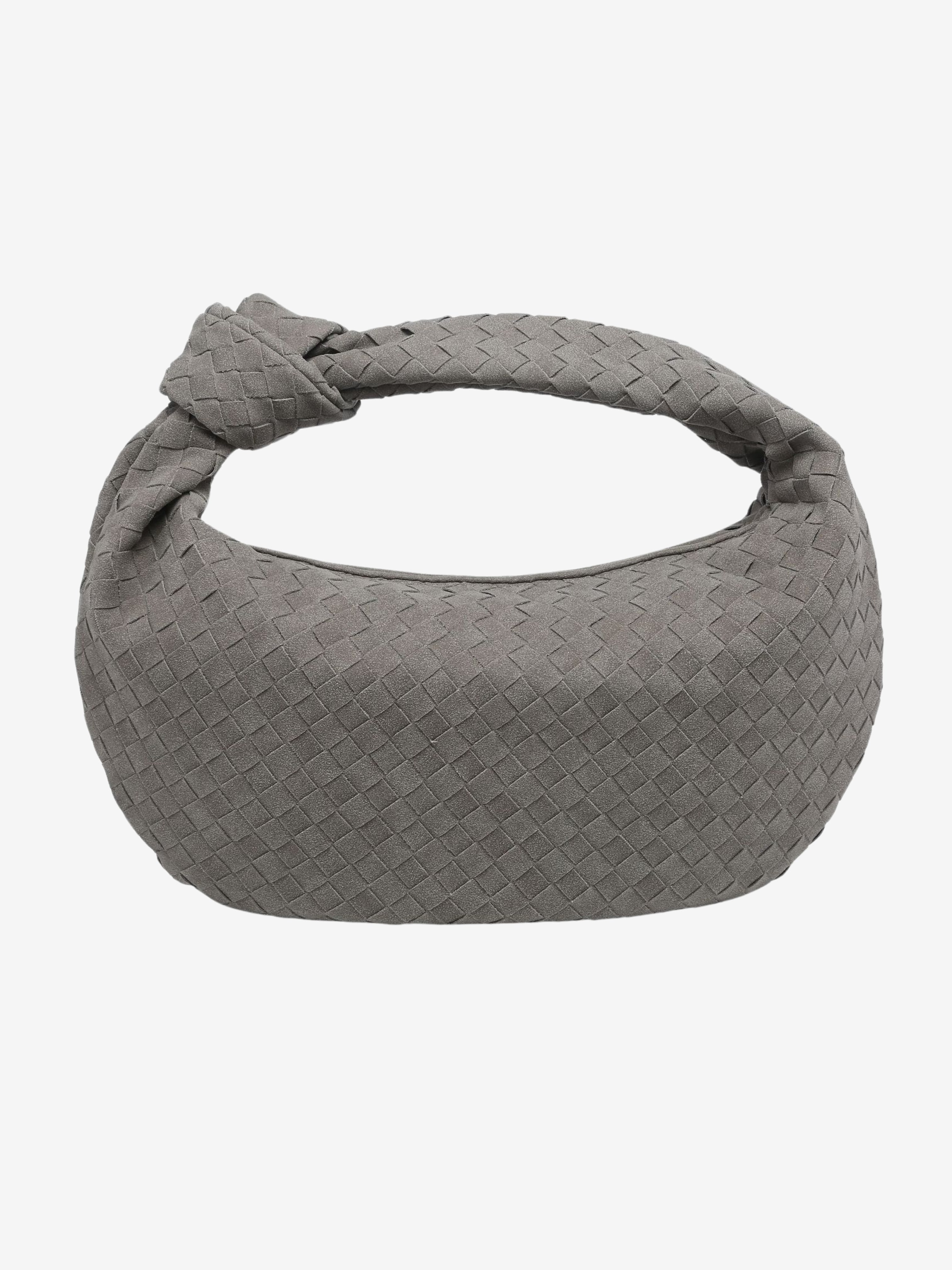 Celeste | Knotted Braided Medium Suede Bag