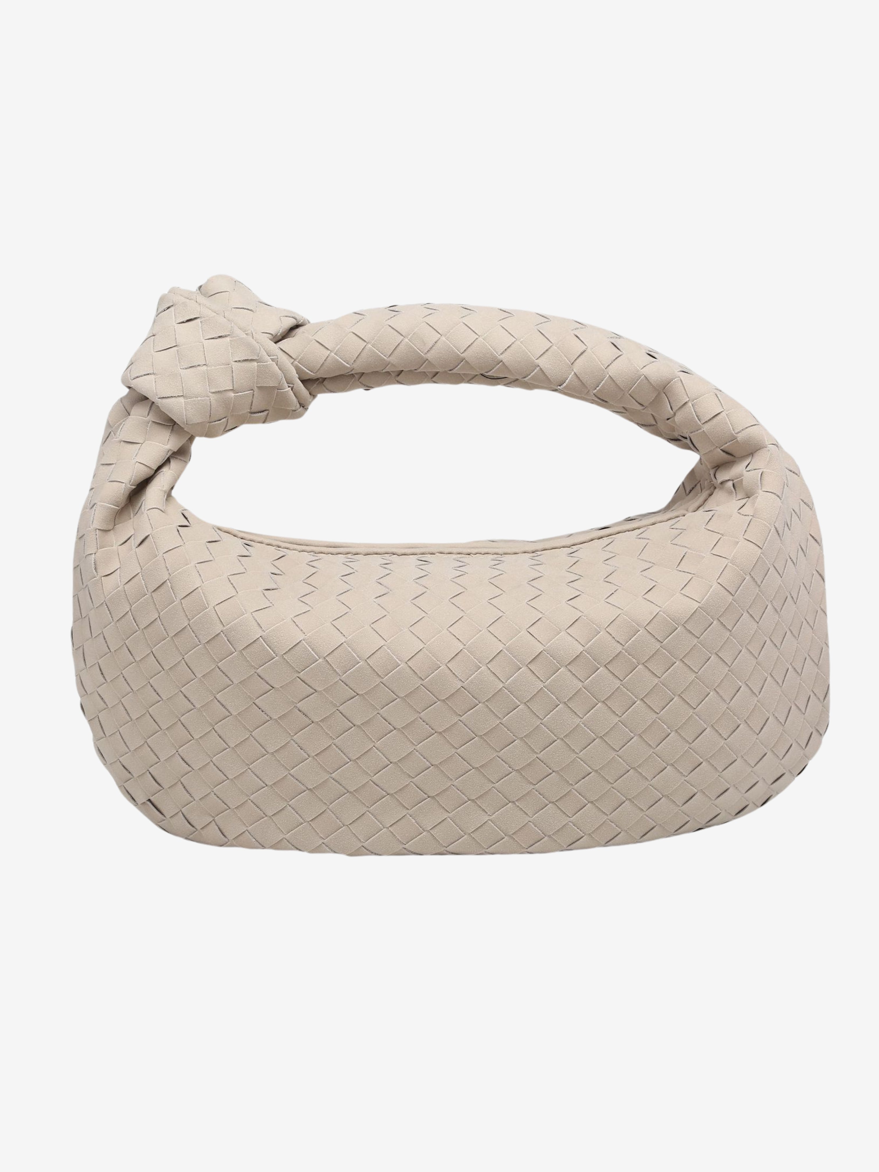 Celeste | Knotted Braided Medium Suede Bag