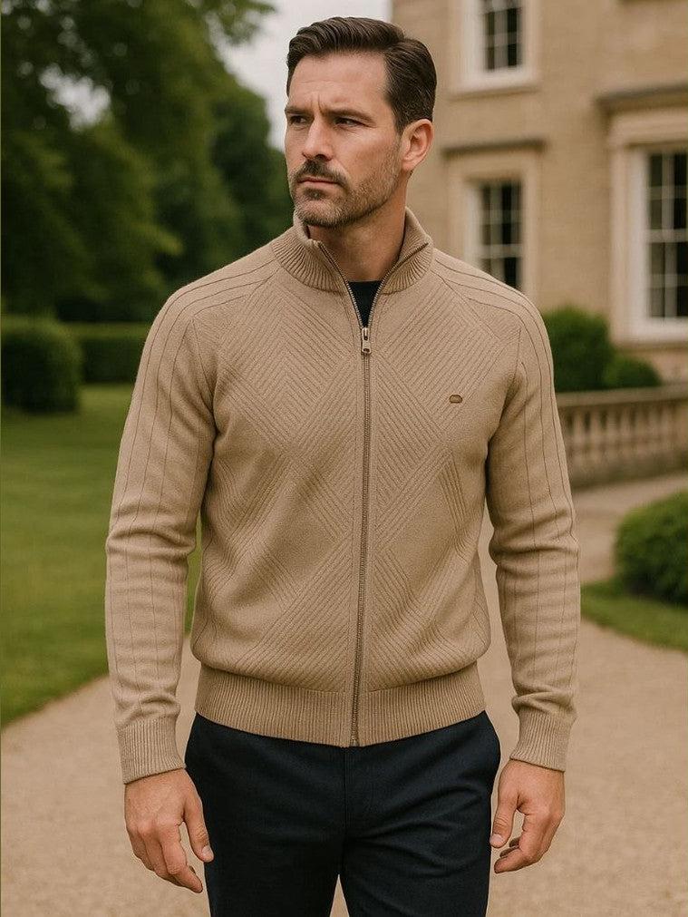 Jacquard™ | Knitted Cardigan with Zip