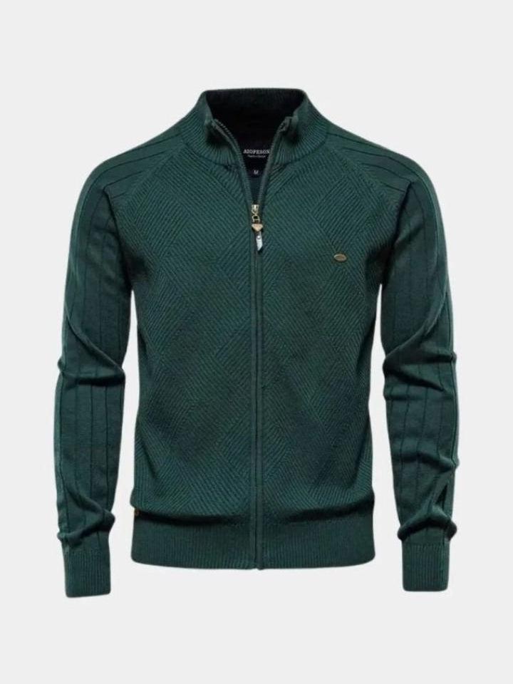 Jacquard™ | Knitted Cardigan with Zip