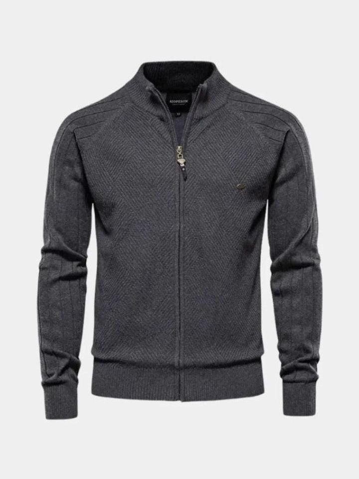 Jacquard™ | Knitted Cardigan with Zip