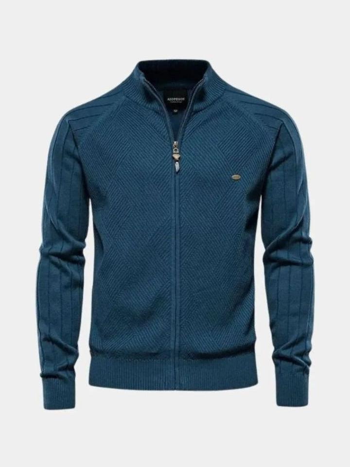 Jacquard™ | Knitted Cardigan with Zip