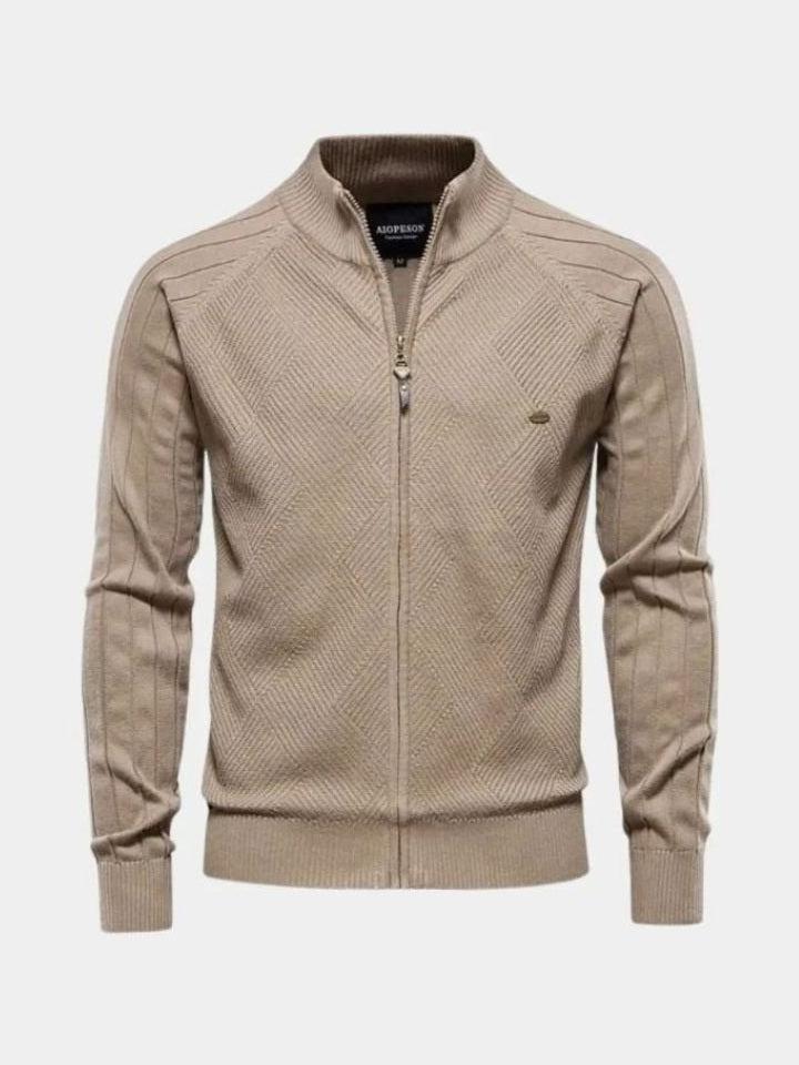 Jacquard™ | Knitted Cardigan with Zip