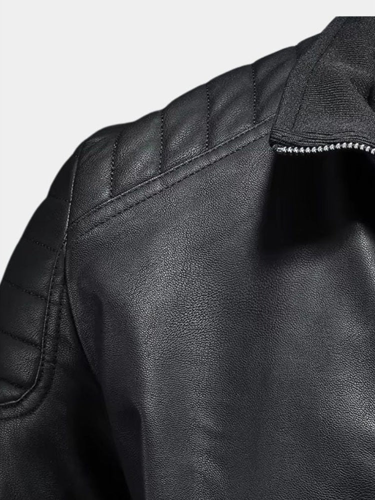 Luca™ | Crossed Leather Jacket
