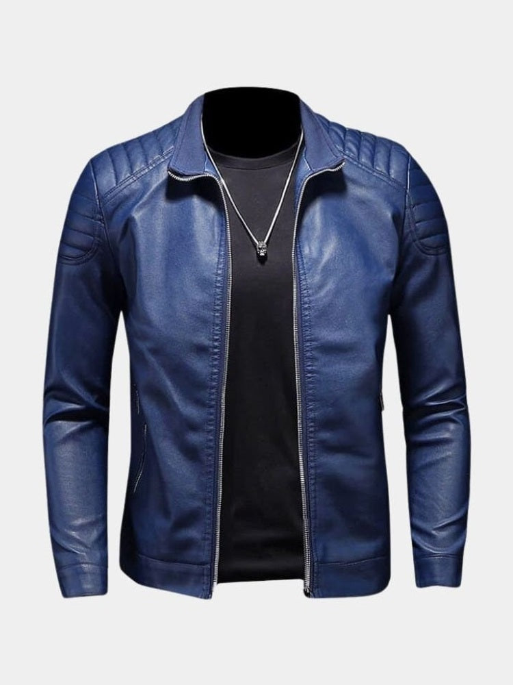 Luca™ | Crossed Leather Jacket