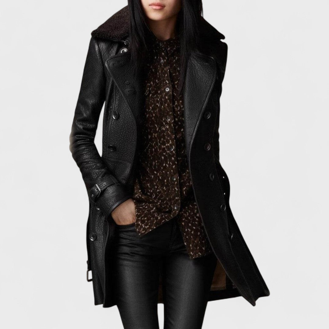 Marie - Leather Coat