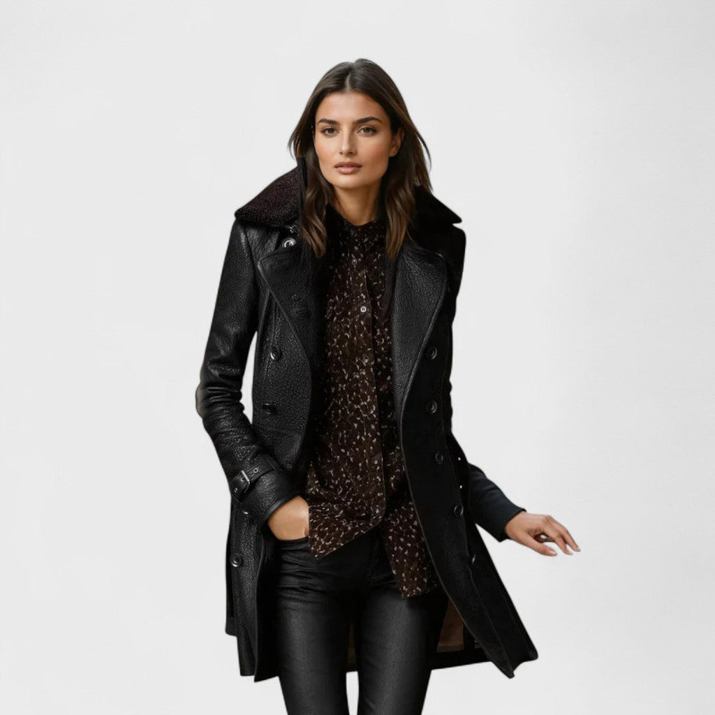 Marie - Leather Coat