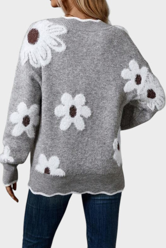 Thea | Floral Sweater