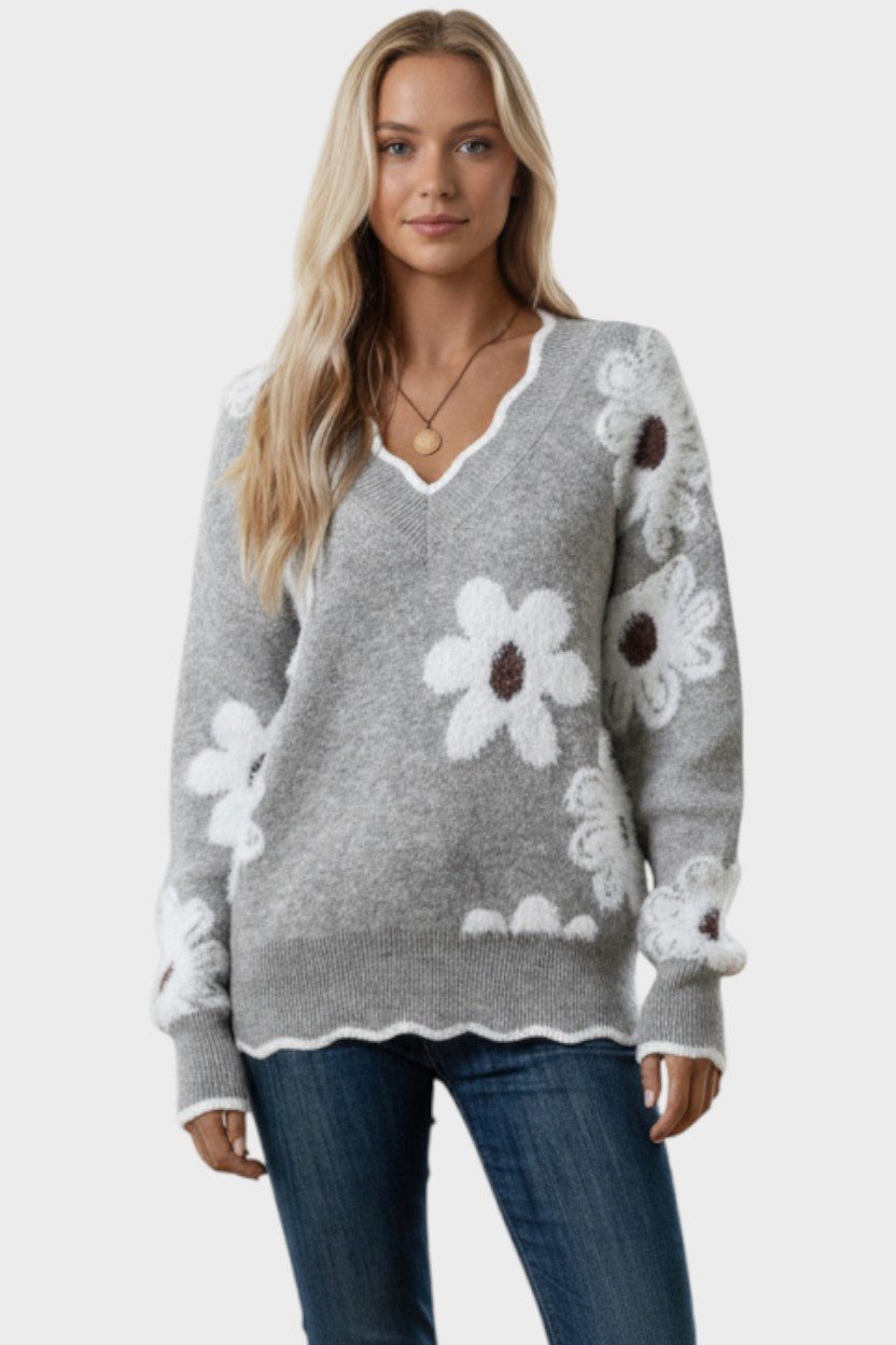 Thea | Floral Sweater