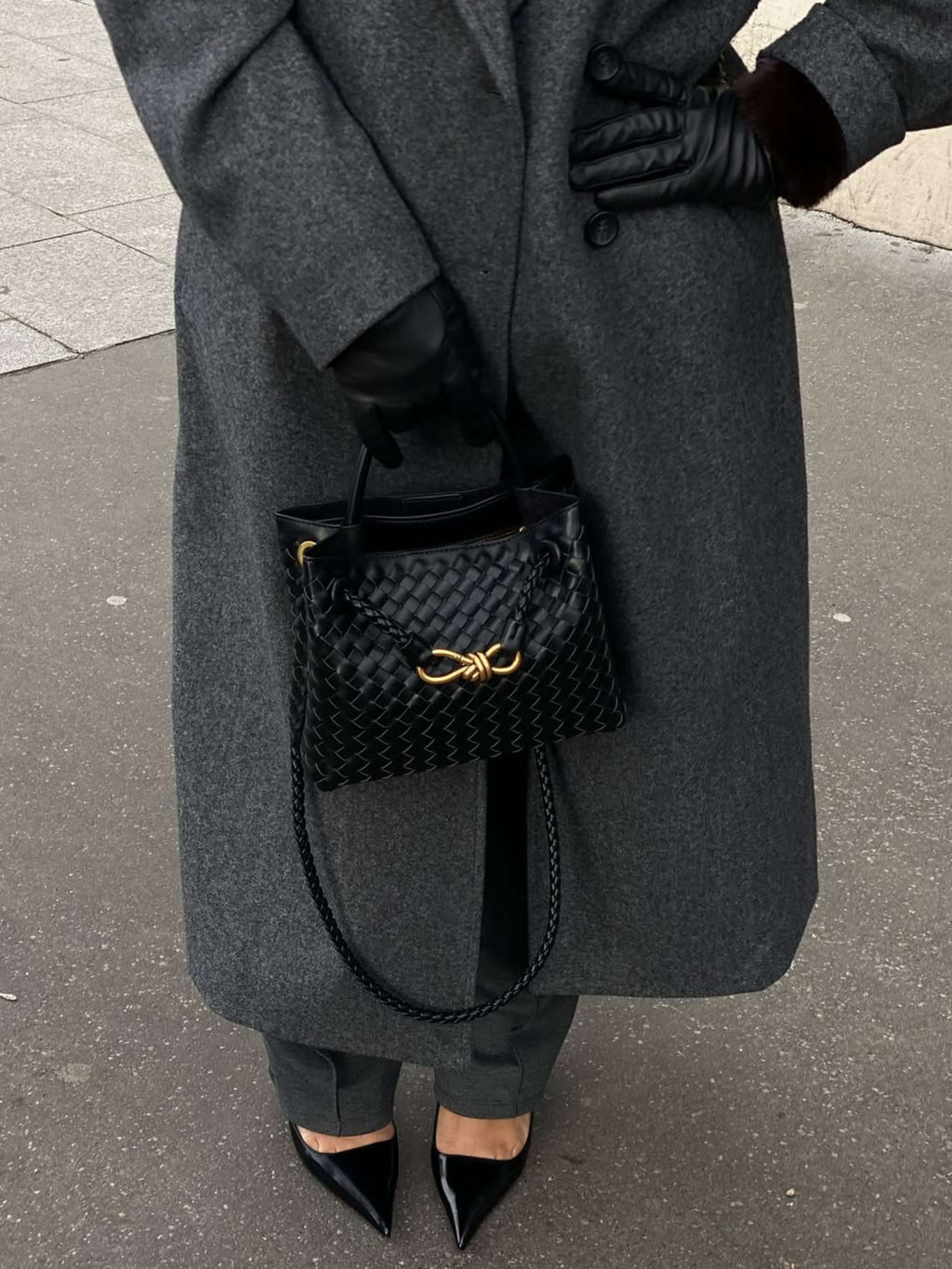 Eloise | Textured Compact Woven Bag