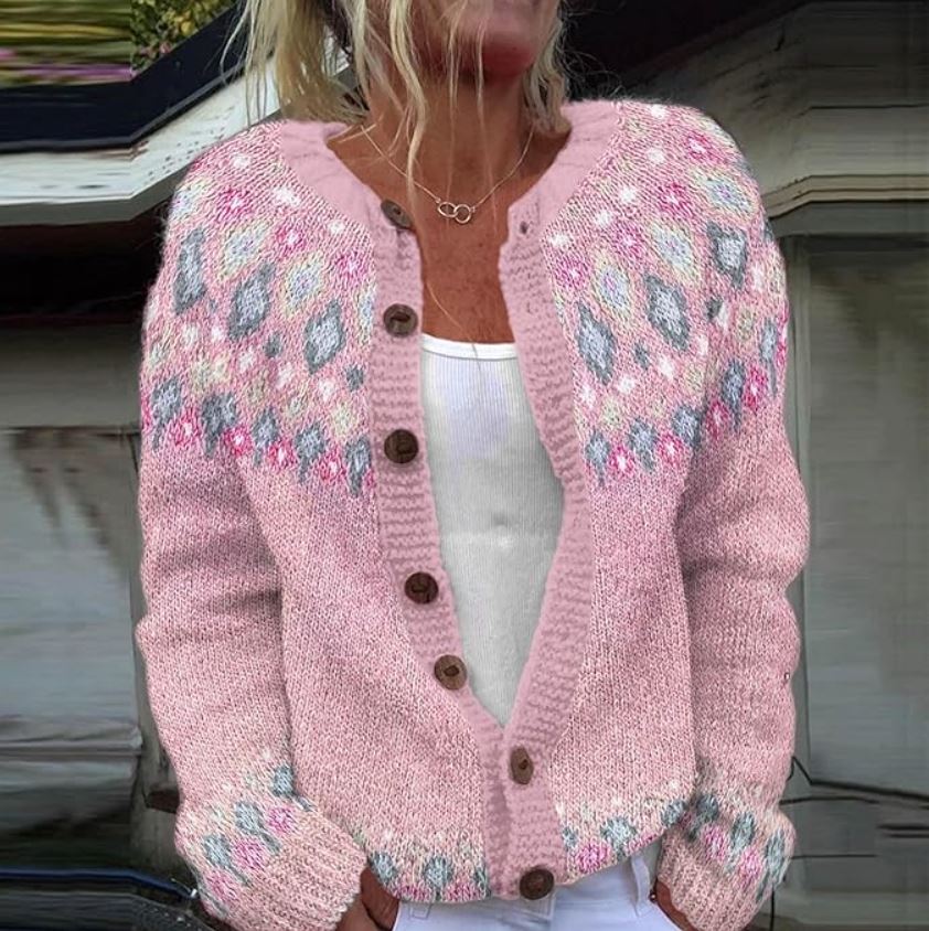 Hazel | Pink Cardigan
