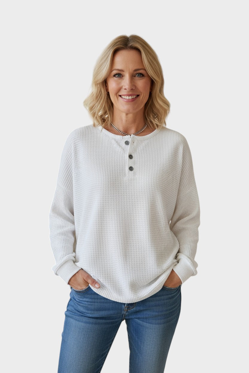 Helle™ | Waffle Knit Comfort Jumper